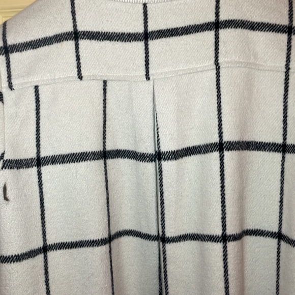 Pea coat baby doll blazer White and black plaid - Picture 6 of 8